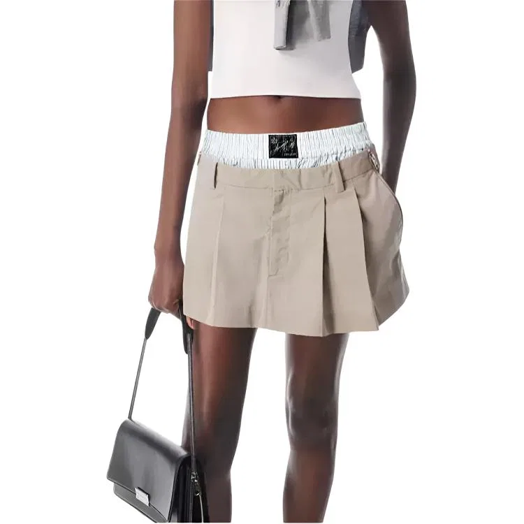 Повседневная короткая юбка, летняя, Alexander Wang, Stone