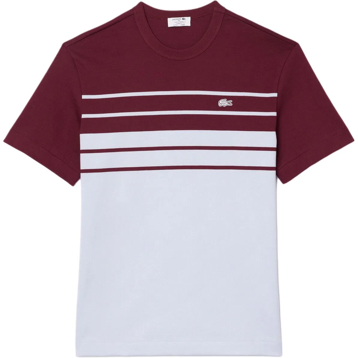 Футболка Lacoste Круглый вырез, красный