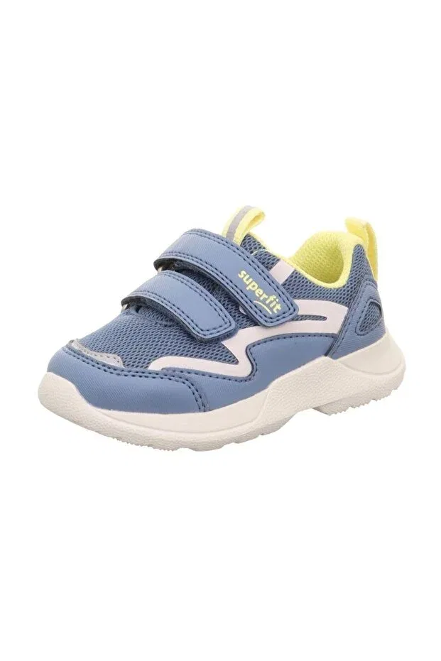 Детские туфли для девочек с коротким каблуком Superfit, Blue/Yellow
