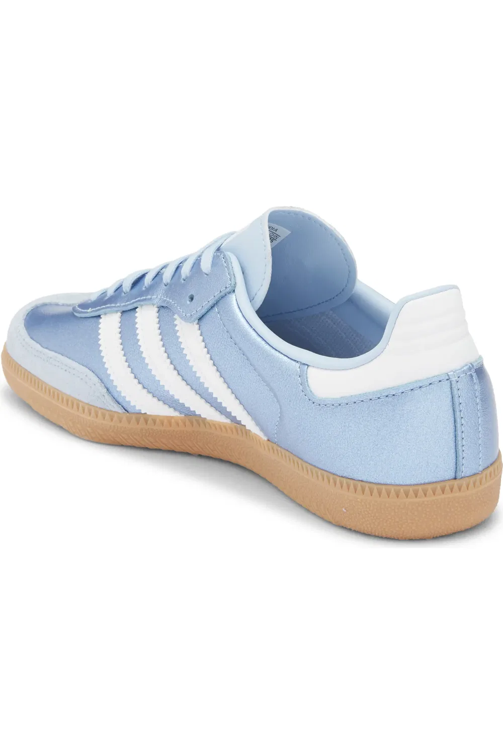 Детские кроссовки футбольные Samba adidas, Clear Sky/White/Gum — фото 2