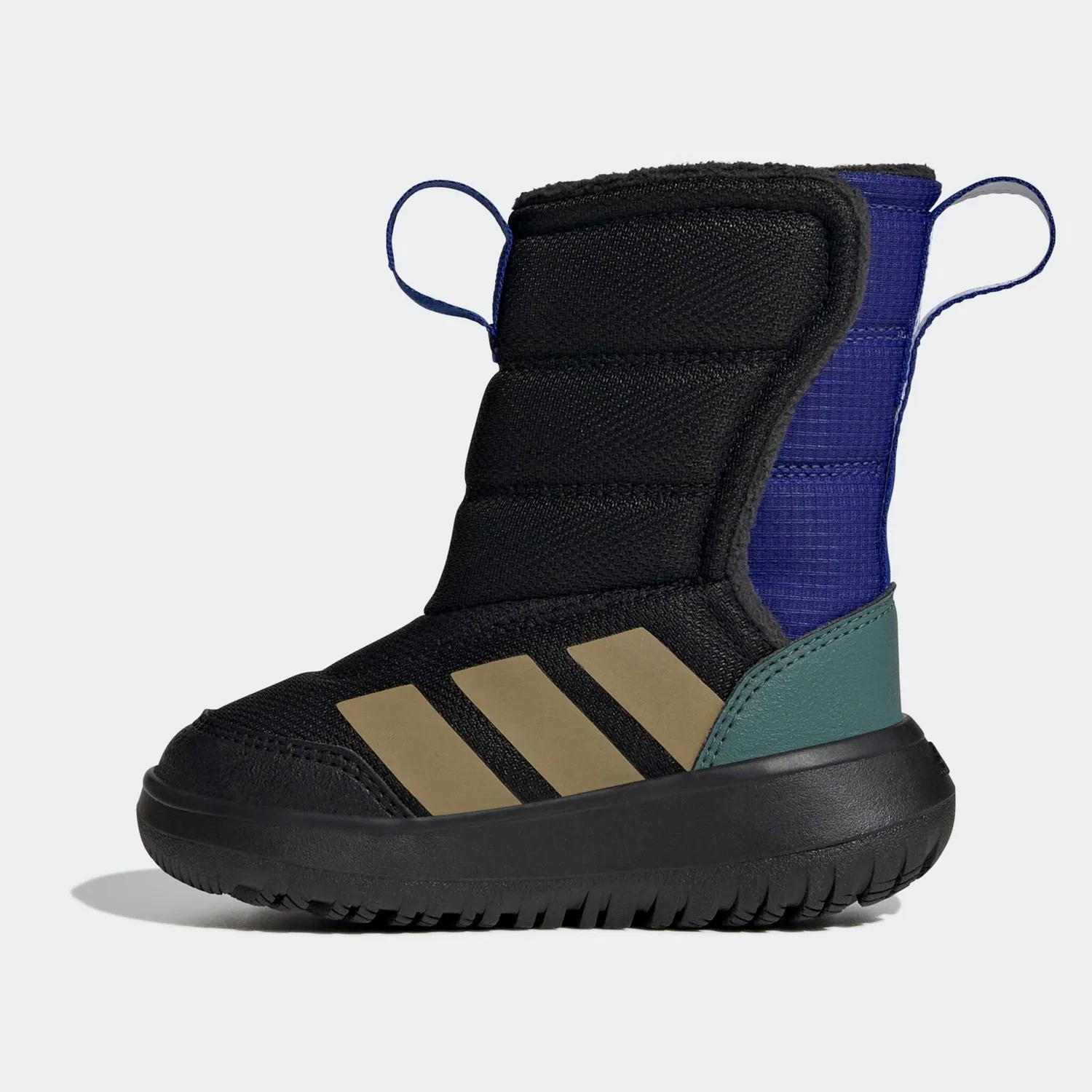 Детские зимние ботинки водонепроницаемые Adidas Sportswear, Core Black/Khaki/Preloved Teal — фото 3