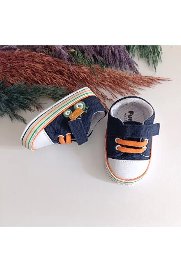 Детские ботинки для мальчиков с липучкой Basics Funny, Navy Blue