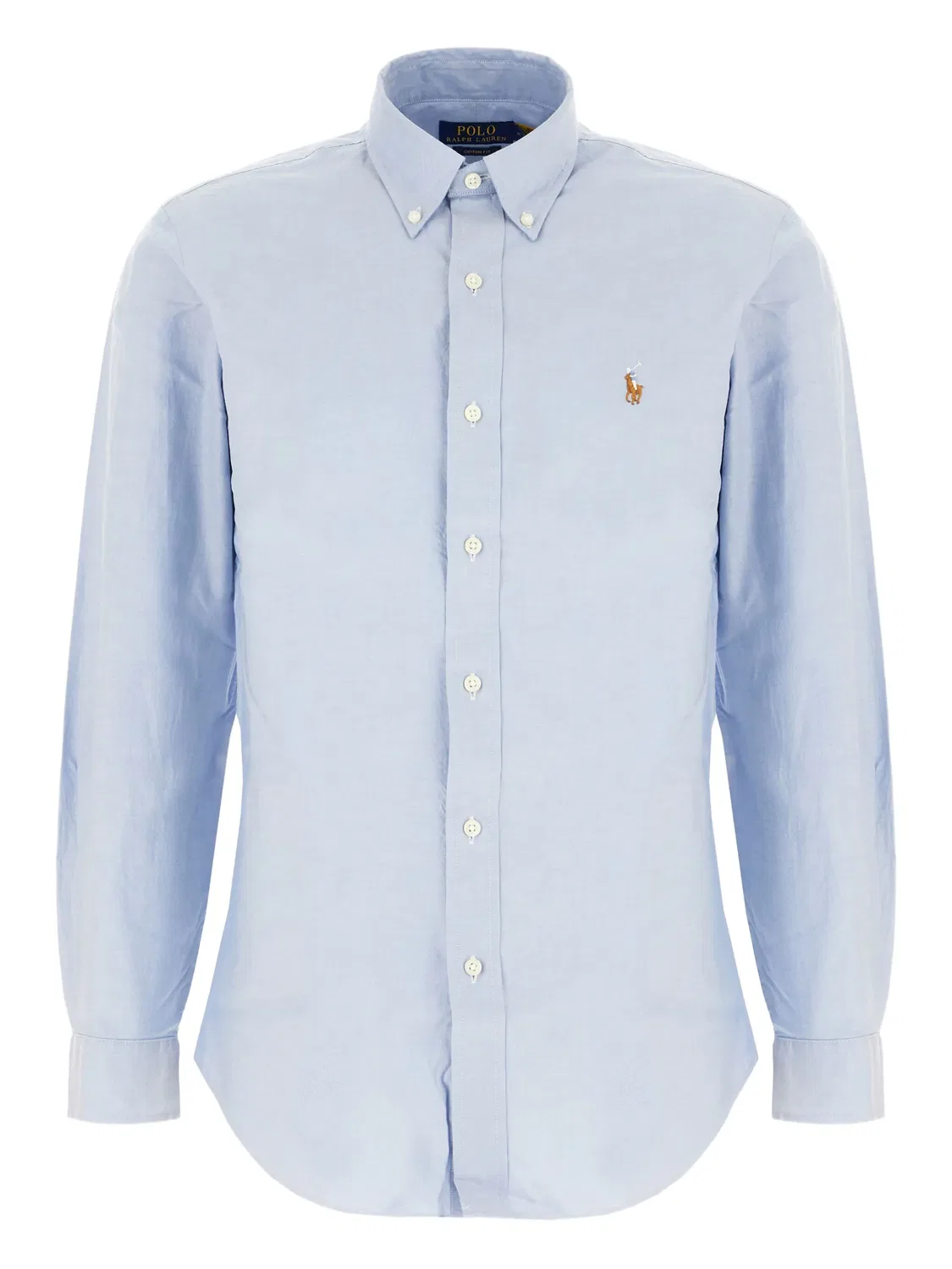 Рубашка с вышивкой Pony, синяя Polo Ralph Lauren, синий