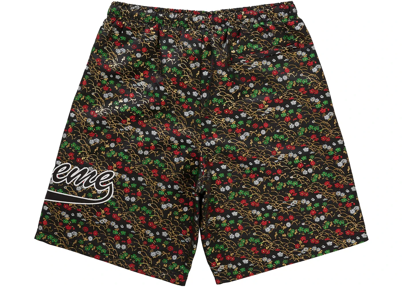 Мужские шорты с цветочным жаккардовым узором Supreme Short, Black — фото 3