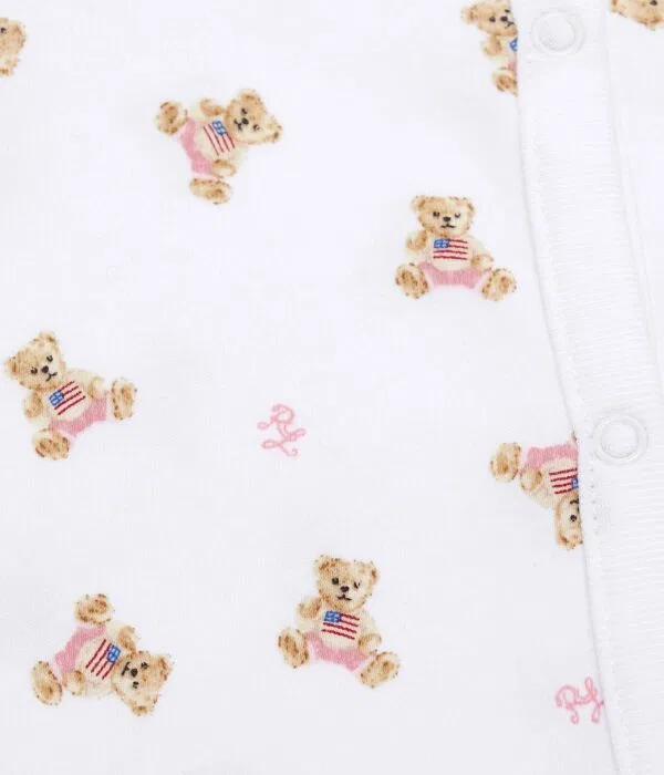 Детское боди для мальчиков хлопковый Polo Ralph Lauren, белый — фото 3