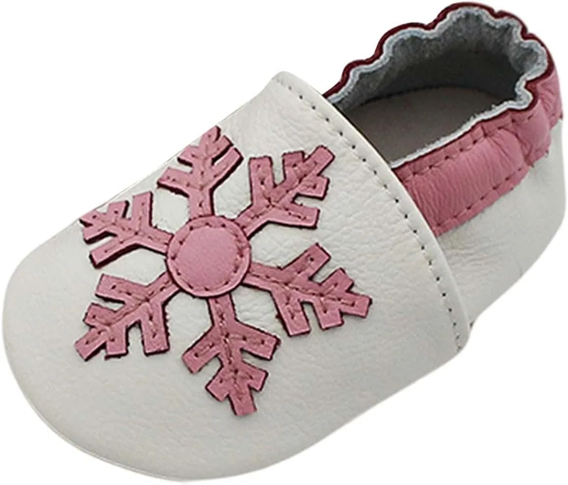 Детские кроссовки для девочек с принтом снежинок Christmas Snowflakes, White