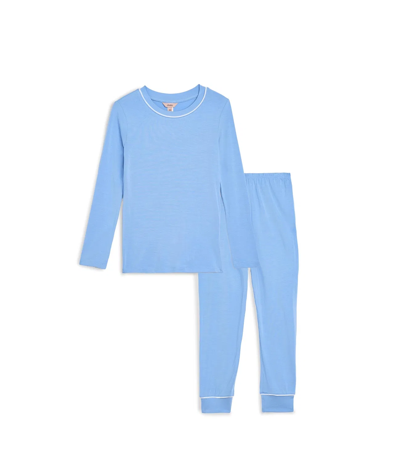 Детская длинная пижама (для малышей/детей постарше) Eberjey, Summer Blue/White