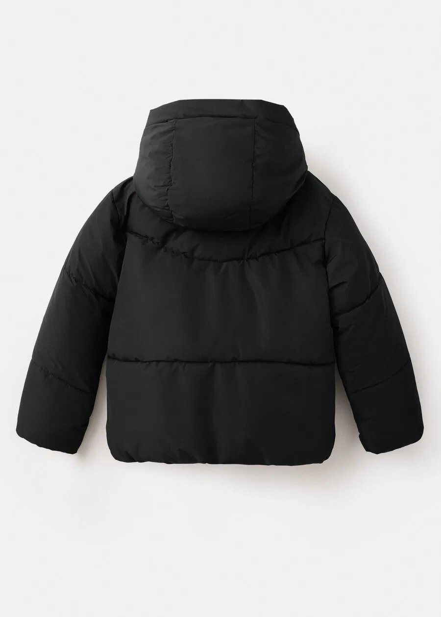 Детская зимняя куртка MANGO KIDS 'TINA' черного цвета — фото 2