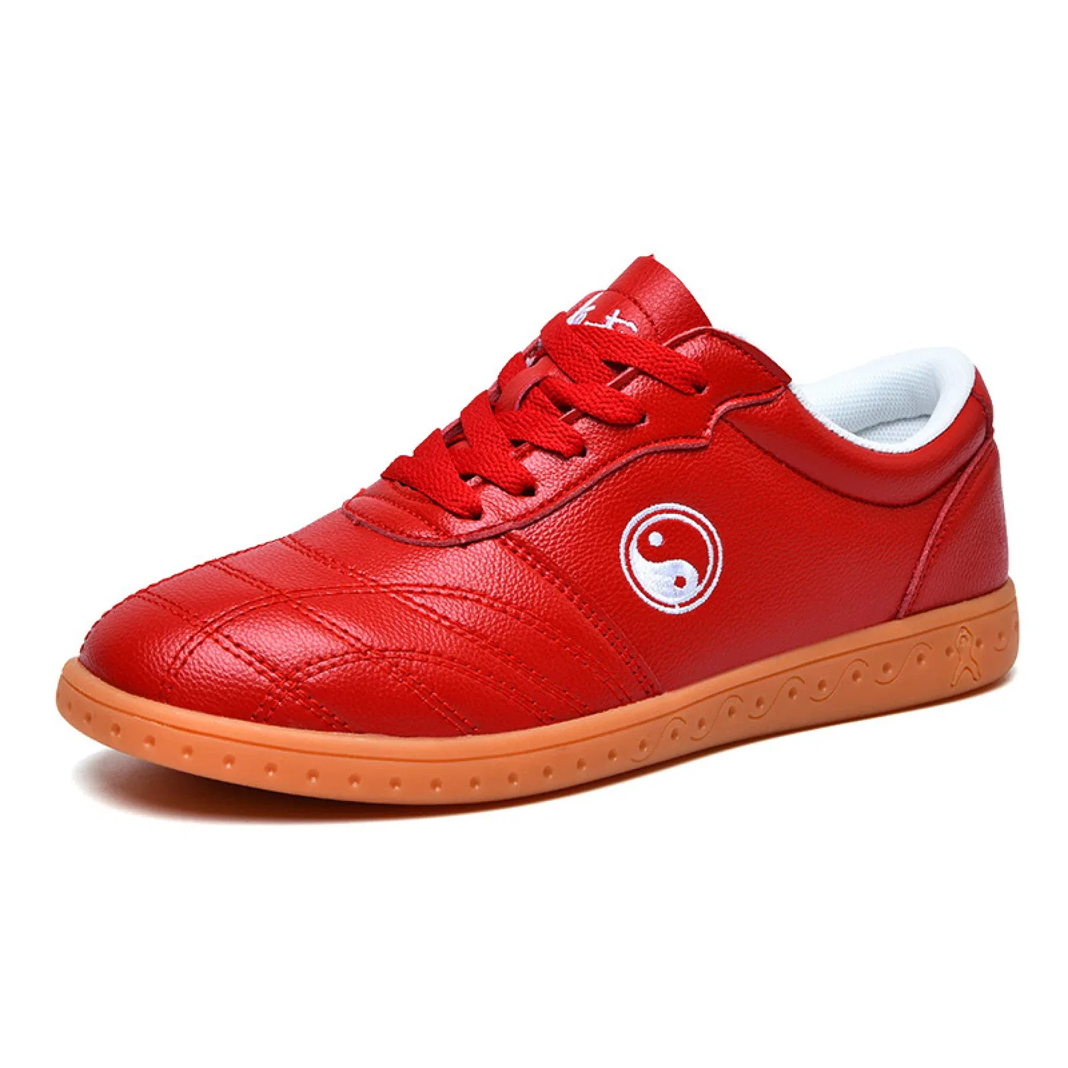 Детские кроссовки для единоборств с кожаным верхом LIURUI, Red