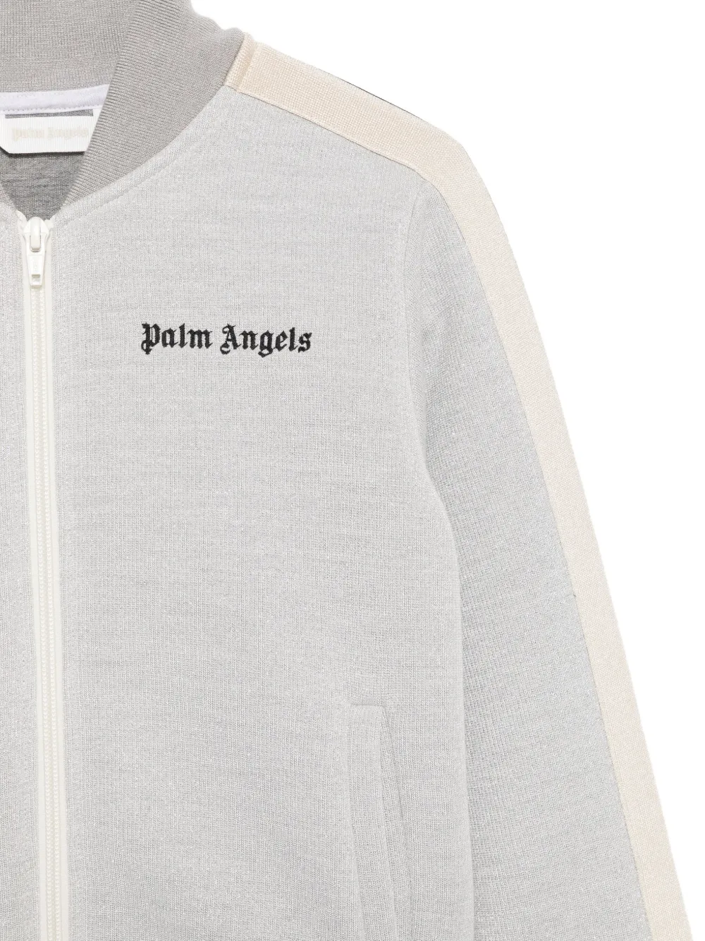 Спортивная куртка из люрекса Palm Angels Kids, серый — фото 3