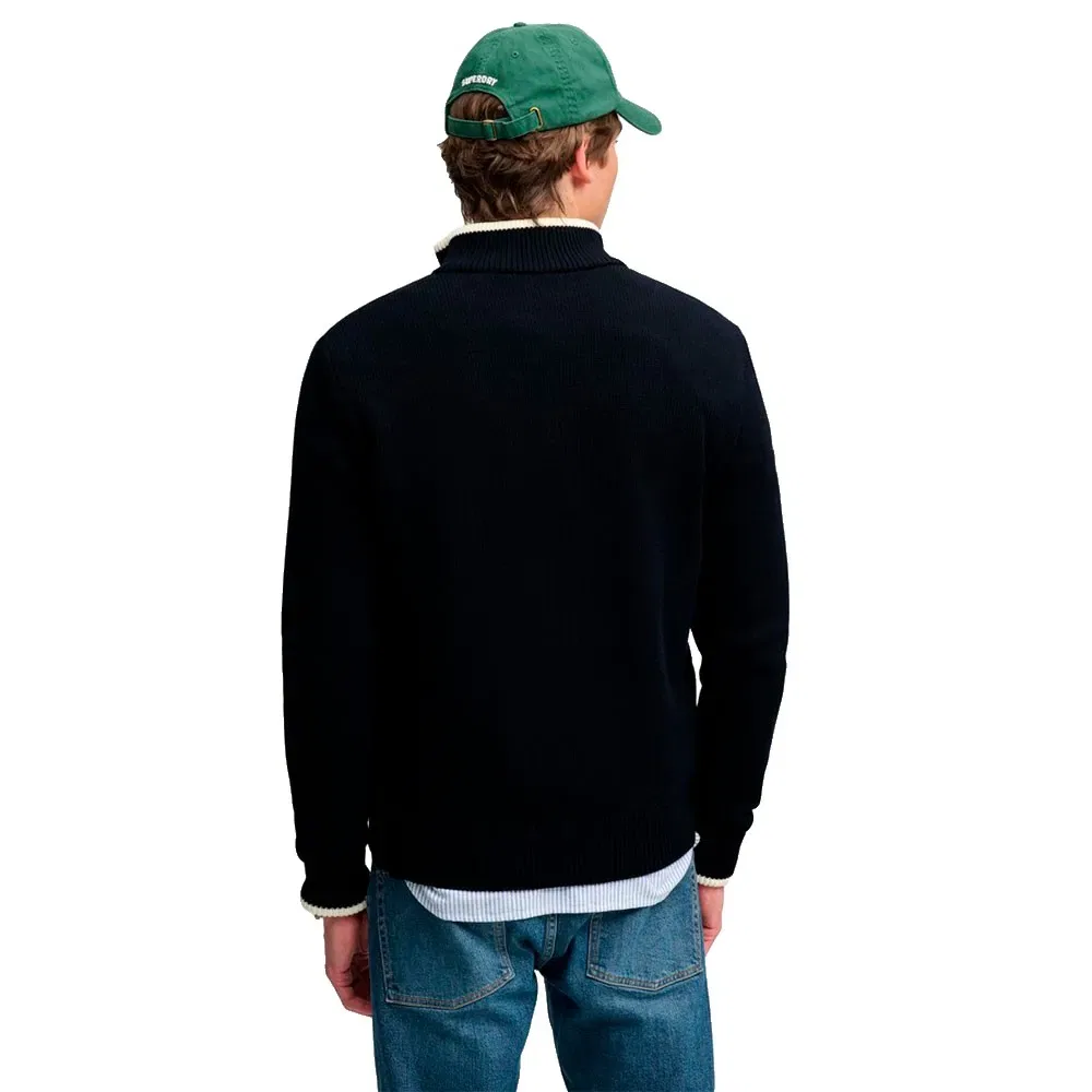 Мужская куртка с наполнителем Superdry Straight Baffle Hybrid, Blue — фото 2