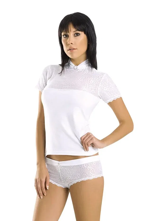 Детский комплект шорт с вышивкой Avastyle, White
