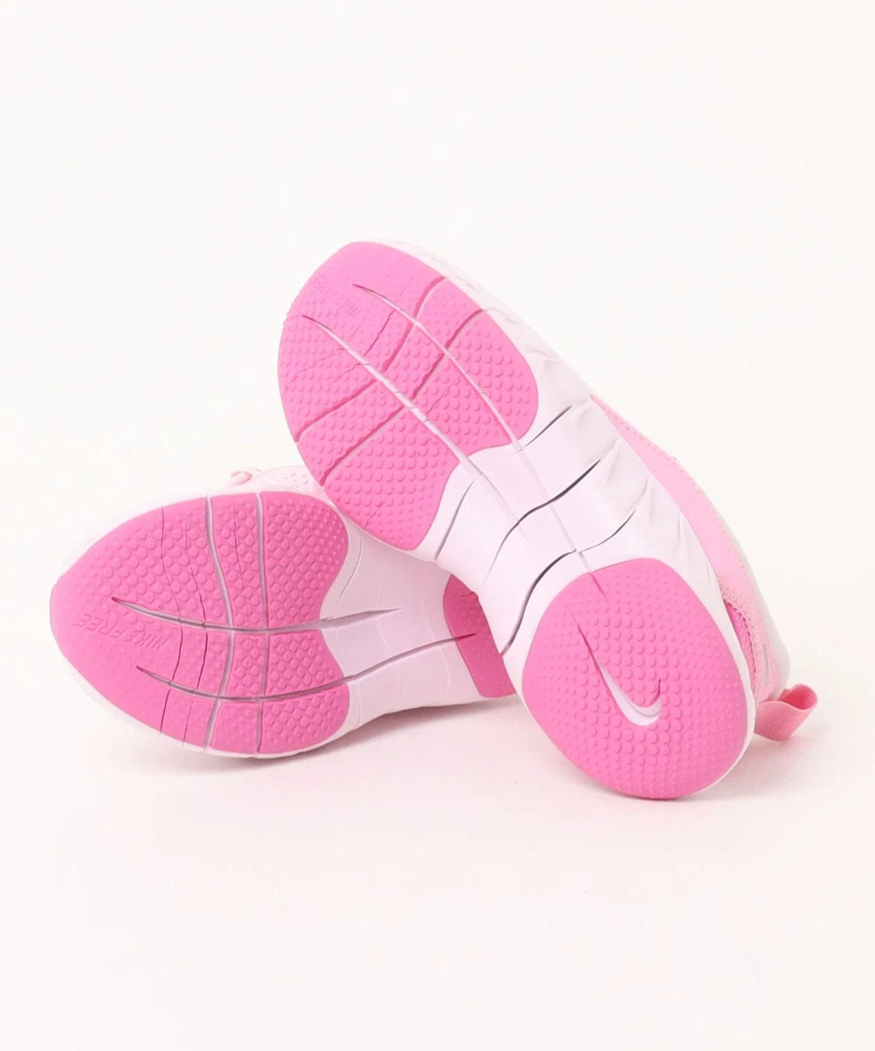 Детские кроссовки с длинным шнурком NIKE FREE RIDE PS, Pink — фото 3
