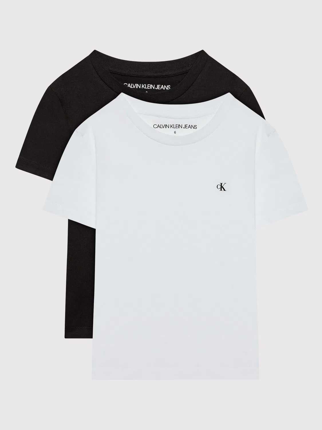 Комплект из футболок стандартного кроя для мальчика Monogram Calvin Klein Jeans, белый