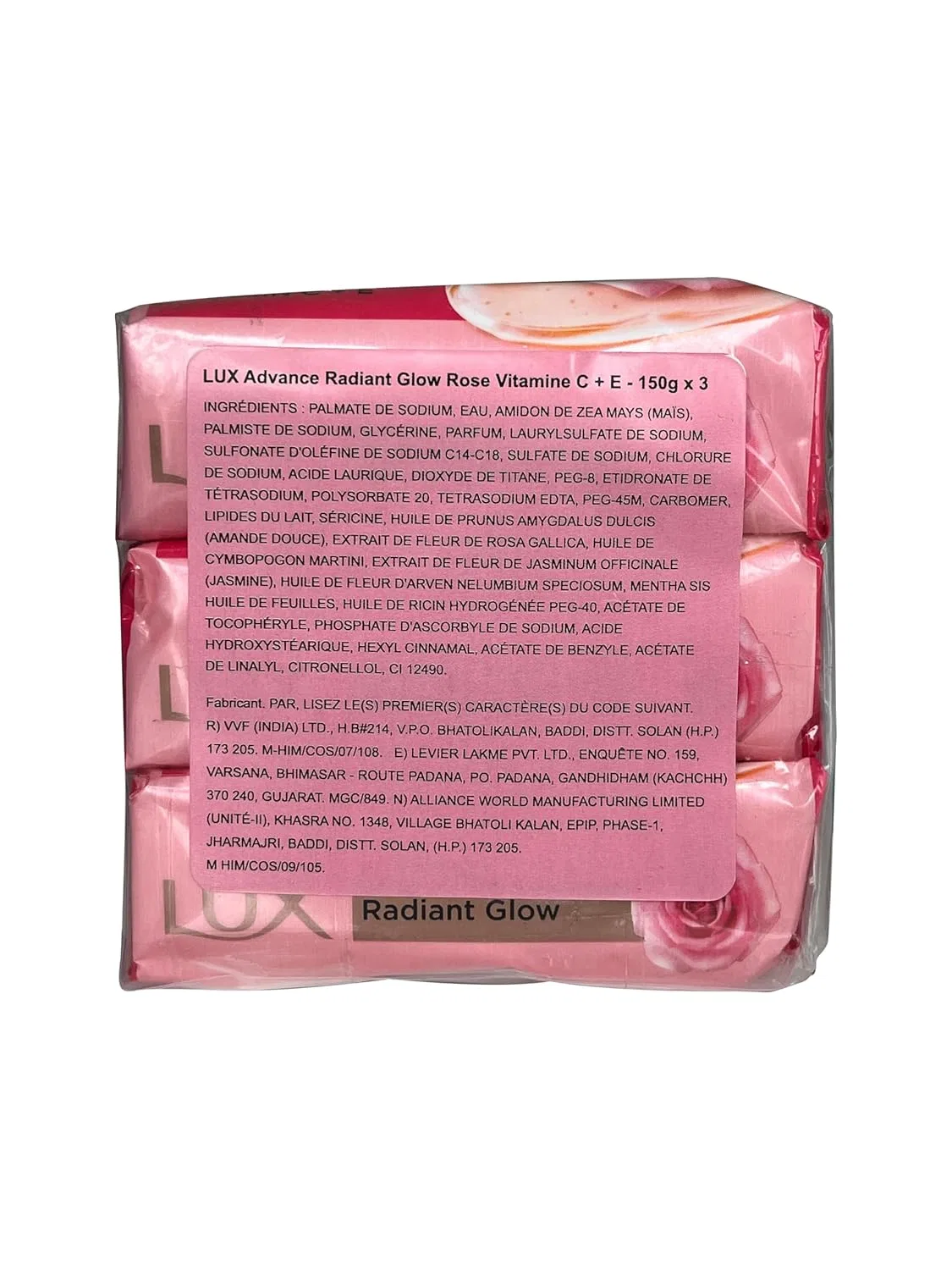 Мыло туалетное Lux Soft Touch Silk Essence & Rose, 3 шт по 150 г, Розовый — фото 2