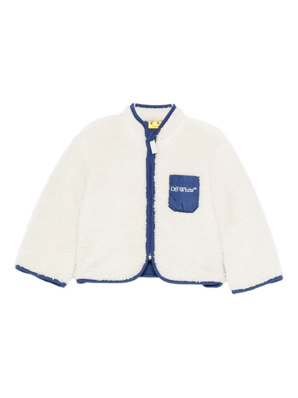 

Куртка-олимпийка с застежкой-молнией "Тедди" OFF-WHITE, белый