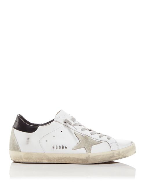 Женские низкие кеды Super-Star Golden Goose, цвет White — фото 2