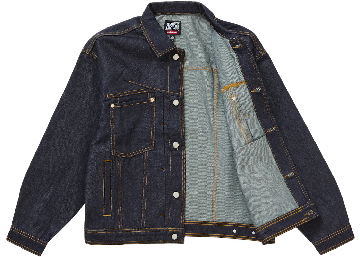 Мужская джинсовая куртка с боковыми швами X-Seam Supreme, Dark Indigo — фото 2