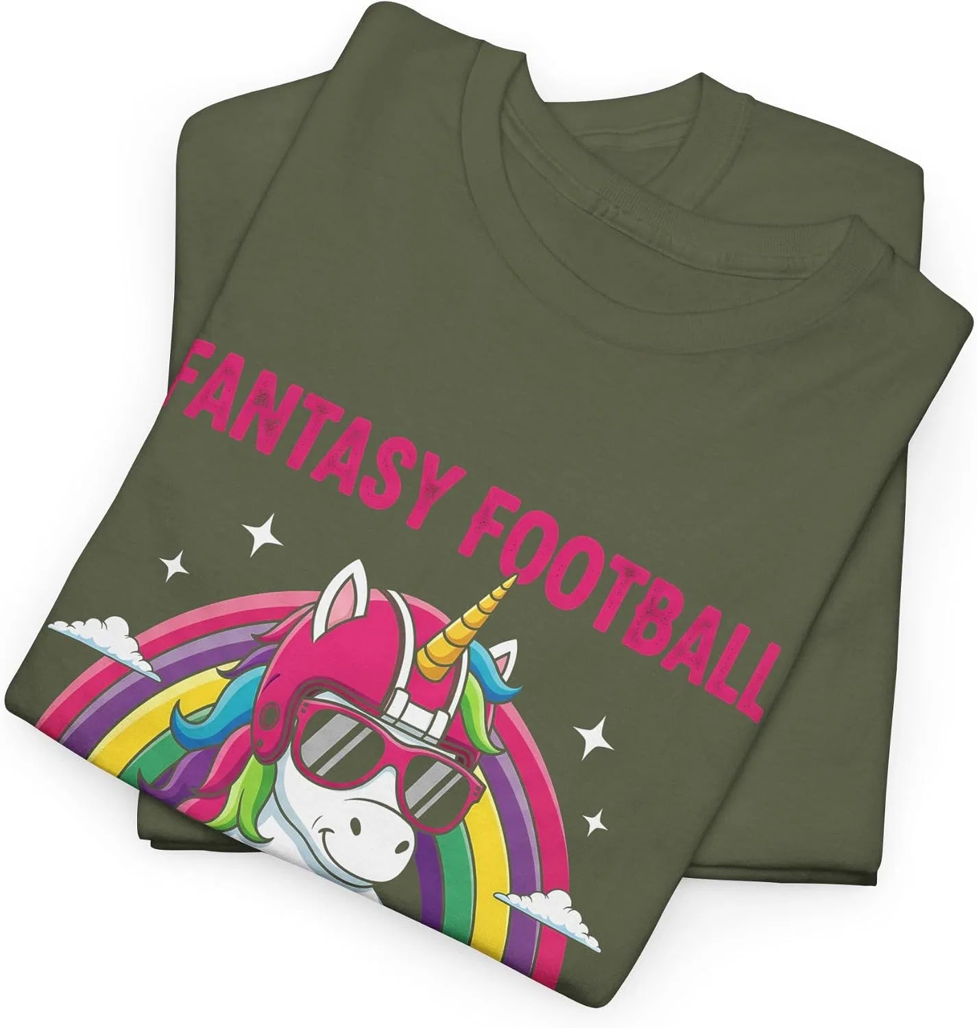 Мужская футболка с принтом Fantasy Football Loser, хаки — фото 2
