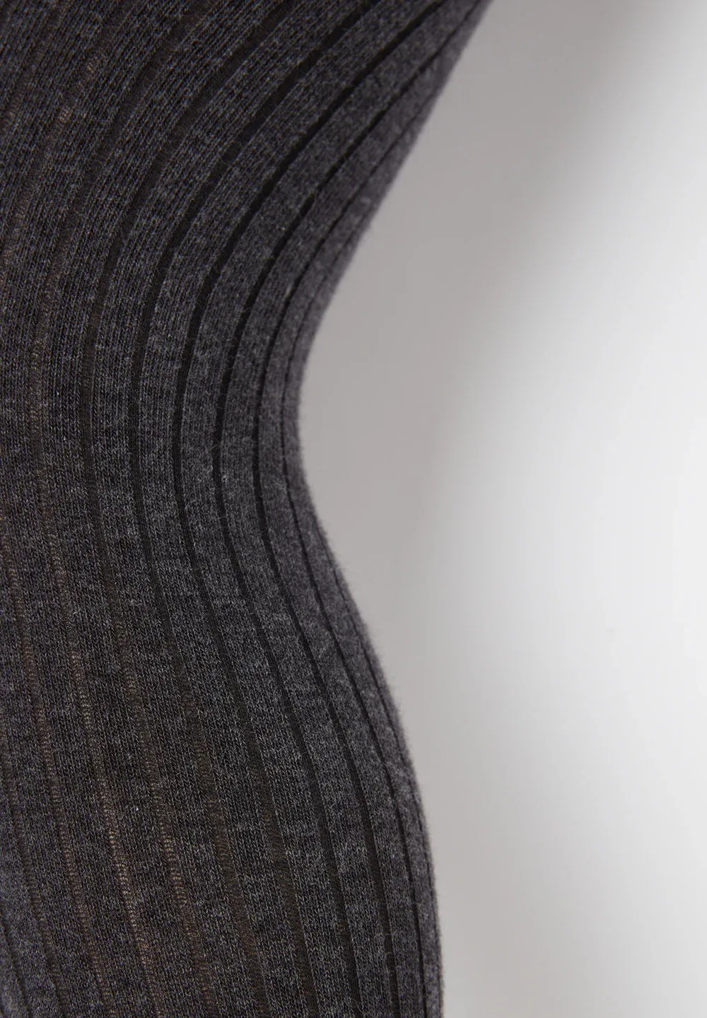 Узкие ребристые колготки Calzedonia, Grey Blend Ribbed — фото 2