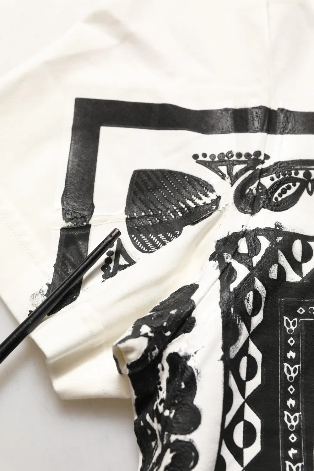Мужская футболка с принтом White Bandana Print Cotton Crew Neck T-shirt Dolce & Gabbana, White
