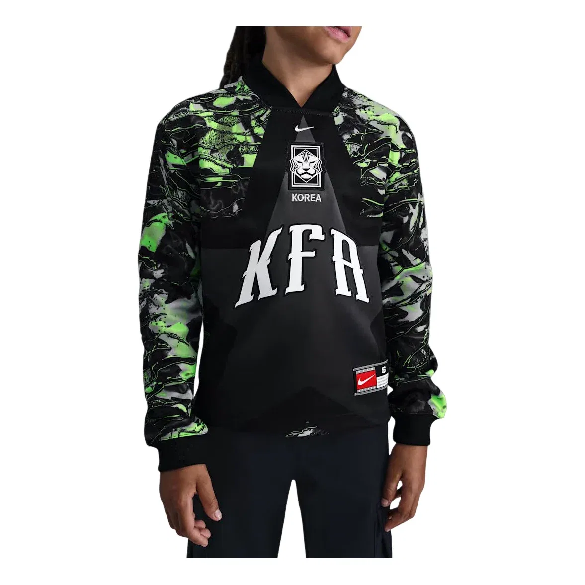 Детская футболка с длинным рукавом Nike Hollywood Keeper Dri-FIT Soccer Jersey, черный