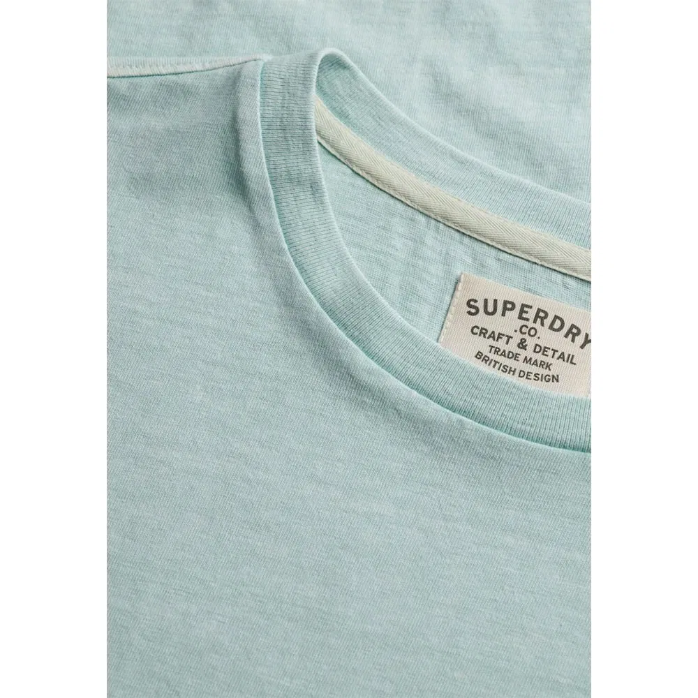 Футболка с коротким рукавом Cotton Classic Linen Pocket Superdry, синий — фото 4