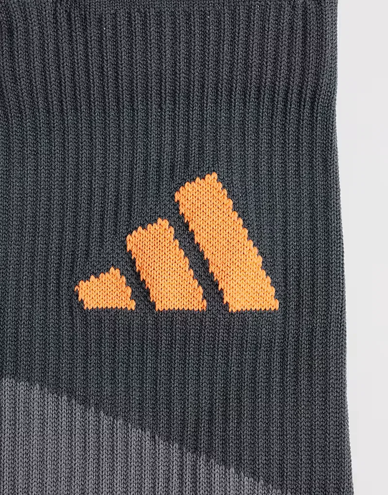 Беговые носки Adidas Boost черного и оранжевого — фото 3
