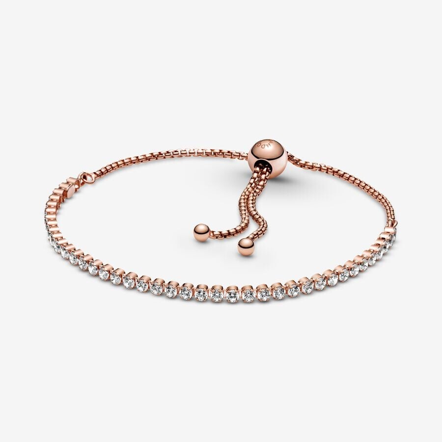 

Браслет Pandora Sparkling Slider Tennis, розовое золото