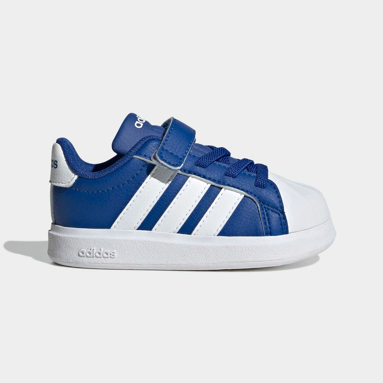 Детские кроссовки с 3-полосками Adidas Sportswear, Royal Blue/White/Grey — фото 2