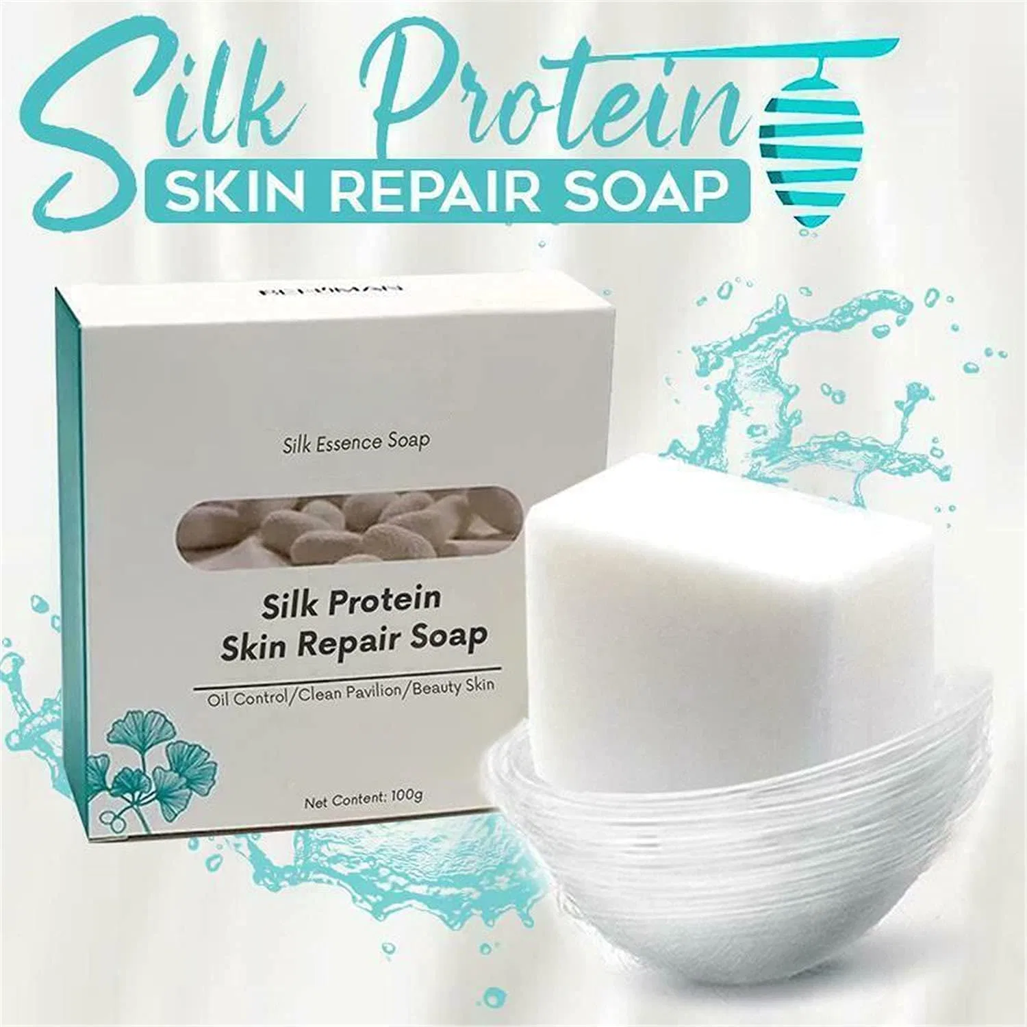 Мыло Silk Protein Skin Repair Soap Qklovni, 2 шт, 100 г — фото 4