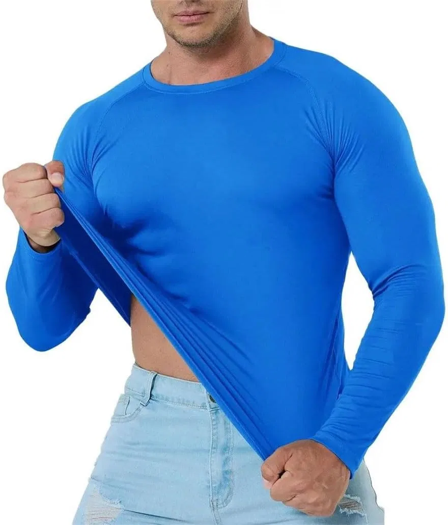 Мужская футболка с защитой от солнца Quick Dry Athletic Workout, Blue — фото 2
