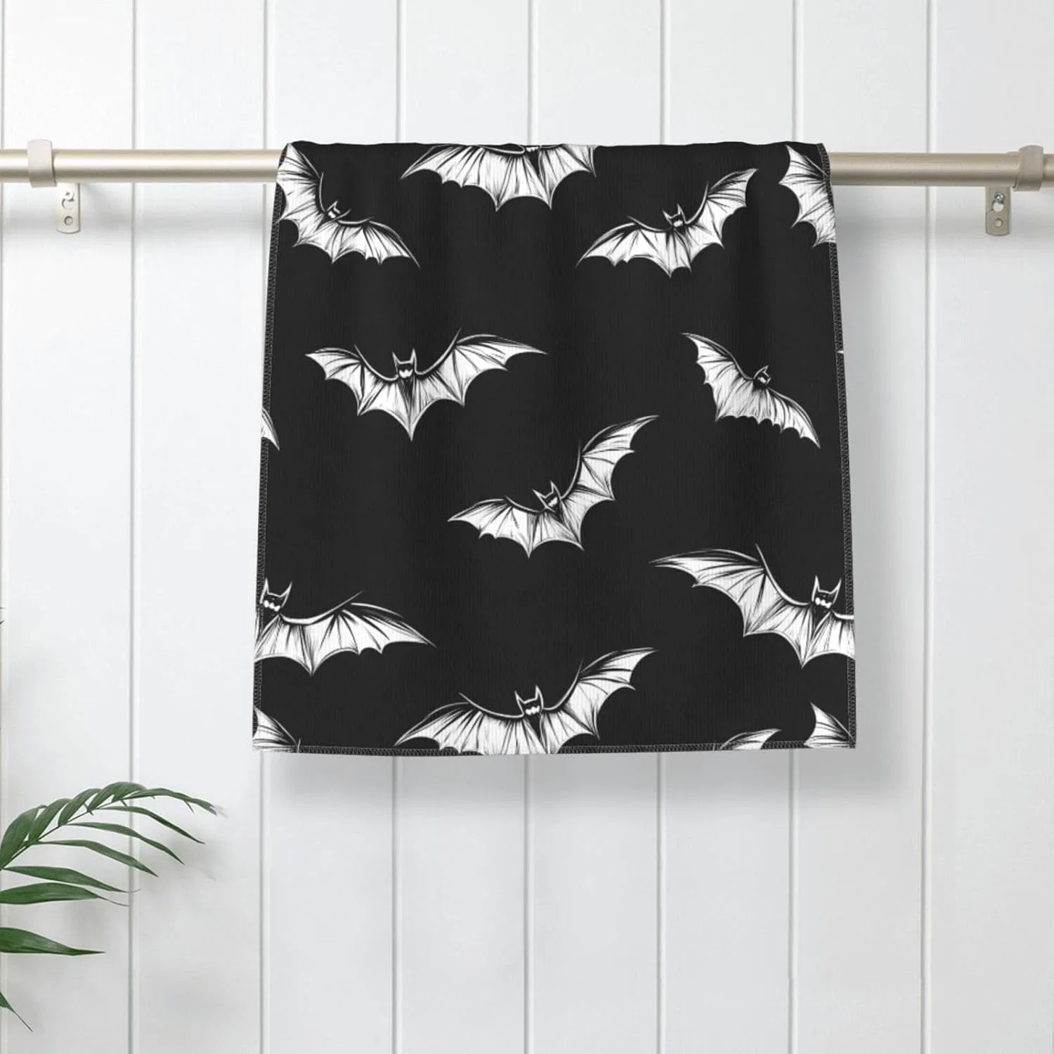 Мочалка для лица из микрофибры 69,5x40,6 см, Nevjipu, Cold White Bat — фото 4