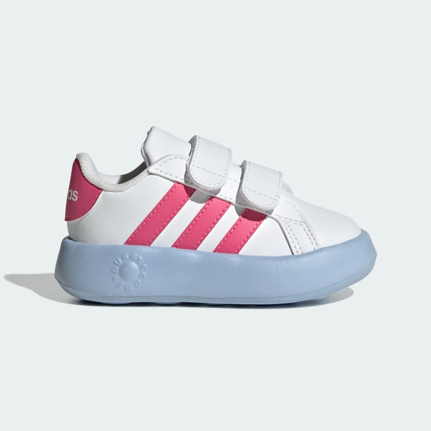 Детские кроссовки с закрытой пяткой Grand Court 2.0 Kids Adidas, Weiss Magentapink Kometblau