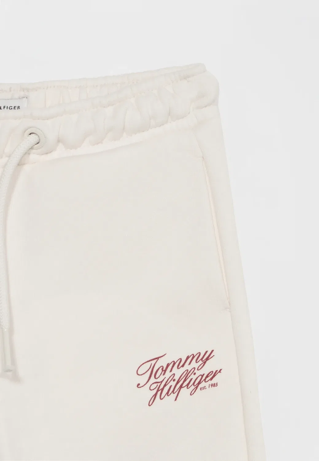Спортивные штаны Tommy script - брюки от спортивного костюма Tommy Hilfiger, Off White — фото 4