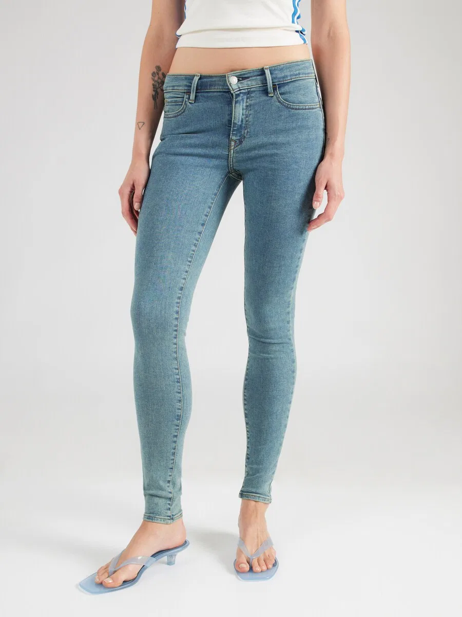 Джинсы LEVI'S Skinny '710 Super Skinny' светло-голубого цвета — фото 2