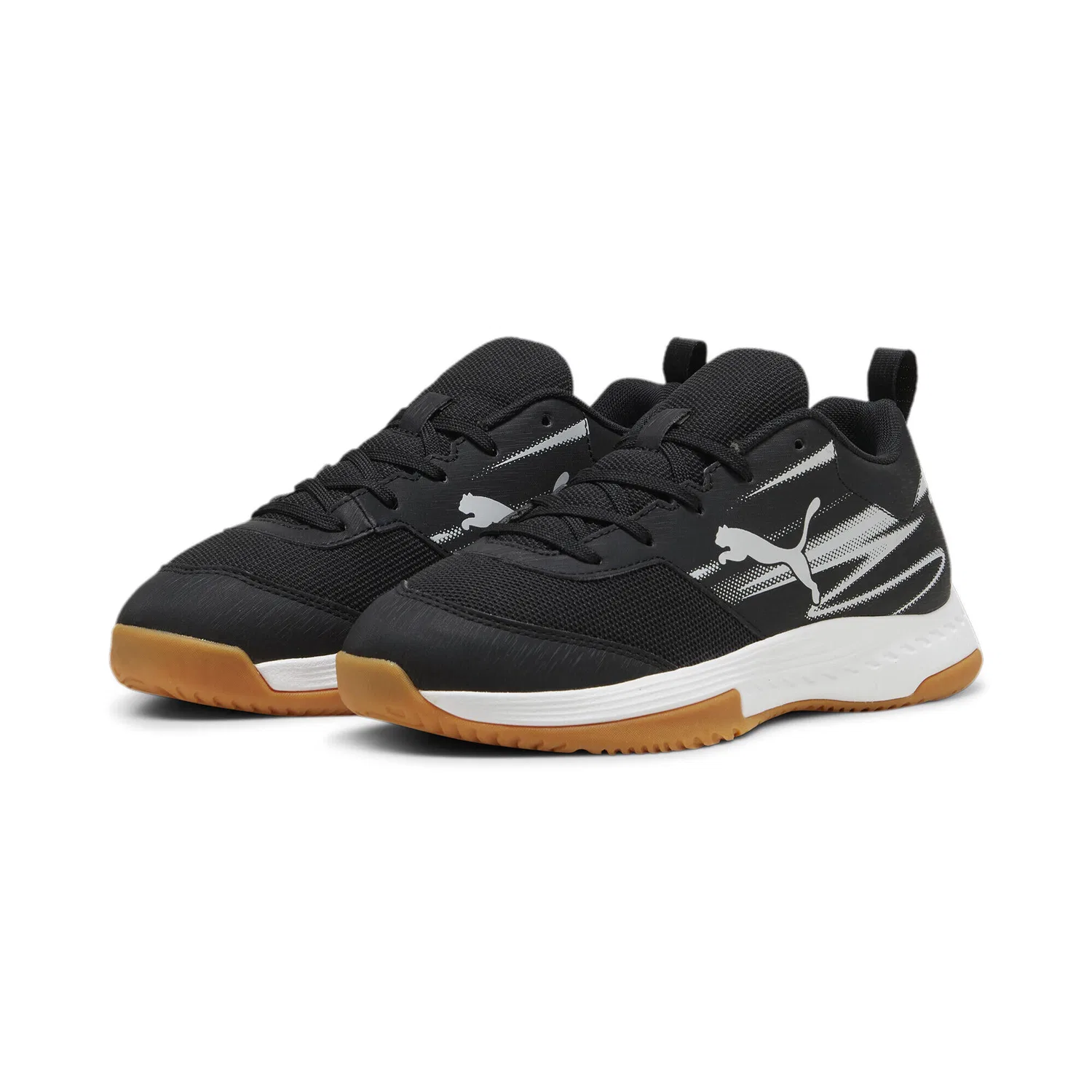 Детские кроссовки для зала Varion II Jr Puma, Schwarz Grau Beige