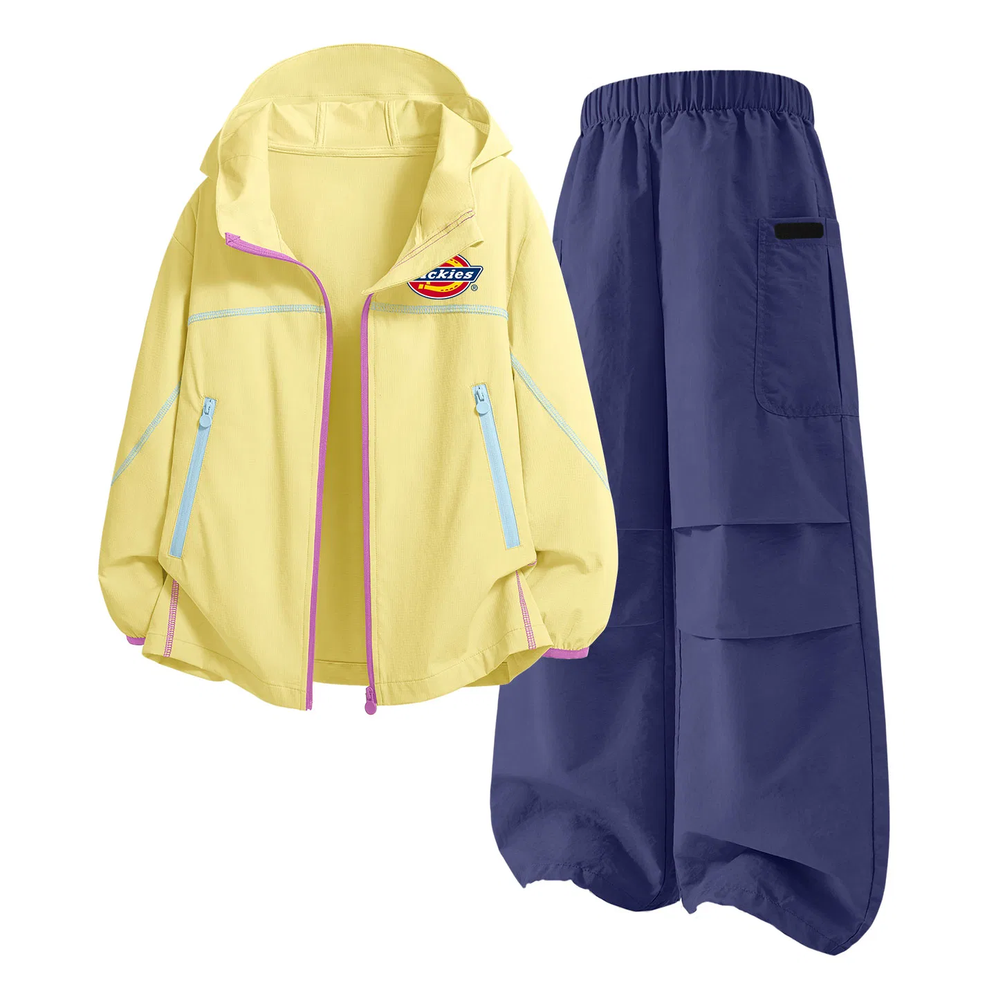 Детский спортивный комплект с защитой от солнца UPF50+ Dickies, Yellow Solid Color Sea Dusty Purple