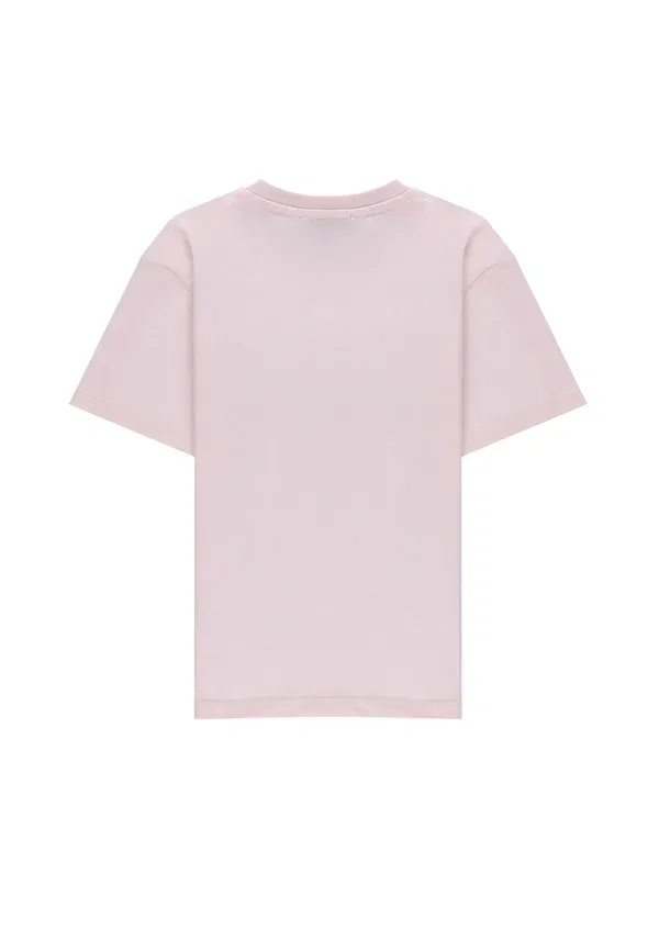 Футболка с принтом Logo Msgm Rosa, розовый — фото 2