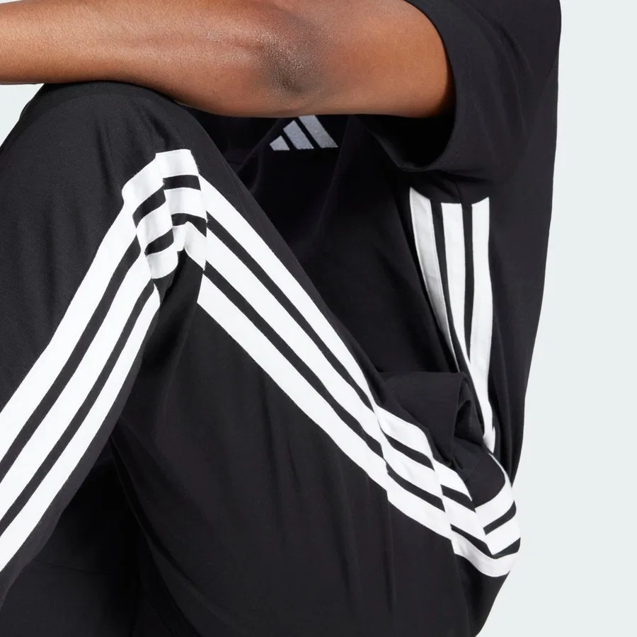 Спортивные брюки с 3 полосами adidas Essentials, Черно-белый — фото 4