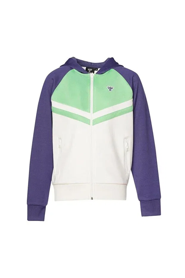 Детское худи для мальчиков с длинным рукавом Hmlkayla zip hoodie (ss25) Hummel, Blue — фото 2