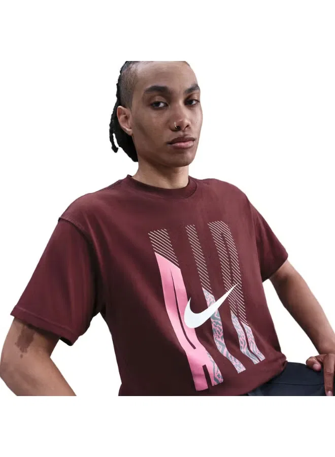 Футболка с коротким рукавом с принтом Max90 Air Graphic Nike, темно-красный — фото 3