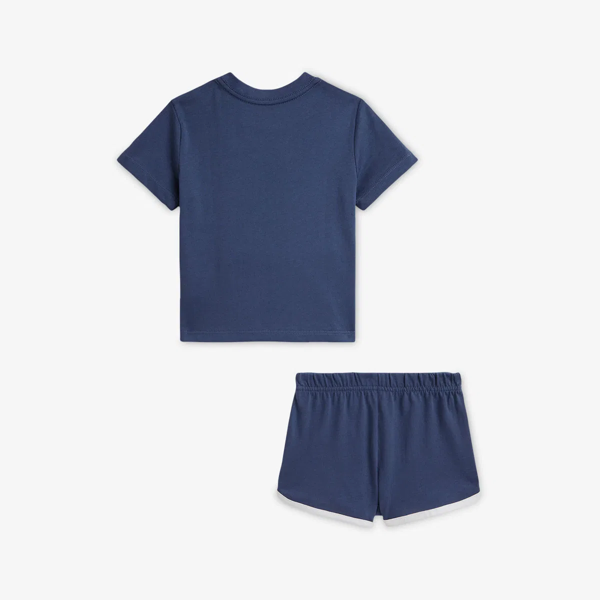 Детский комплект из хлопковой футболки и шорт с фирменным принтом Polo Ralph Lauren — фото 3