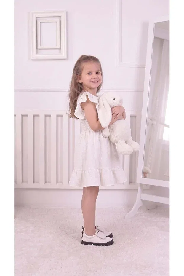 Детское платье для девочек хлопковое Gipeli New Season Belden Gipeli Byz Newkids, White — фото 3