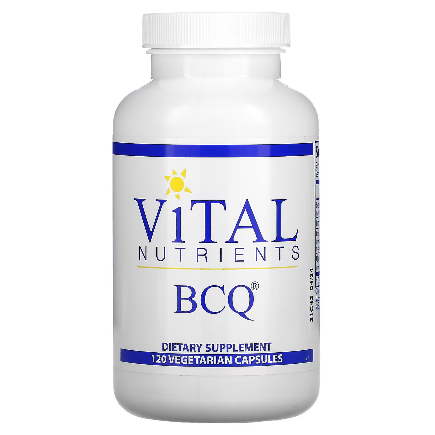 

Vital Nutrients, BCQ, 120 вегетарианских капсул