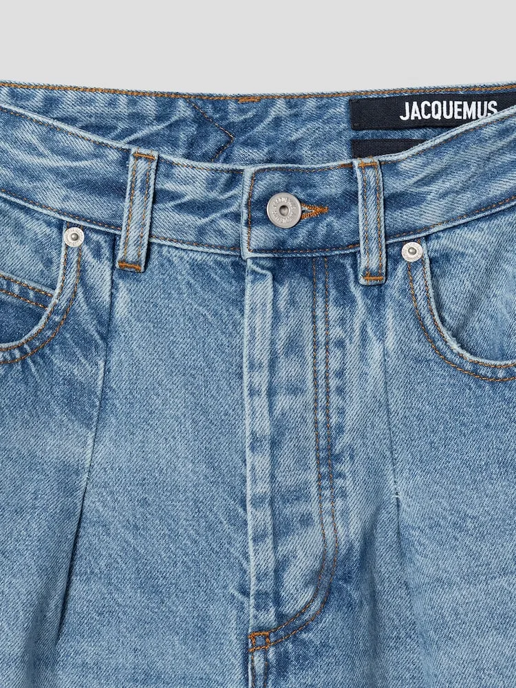 Джинсы Wide Ovalo JACQUEMUS, Blue — фото 3
