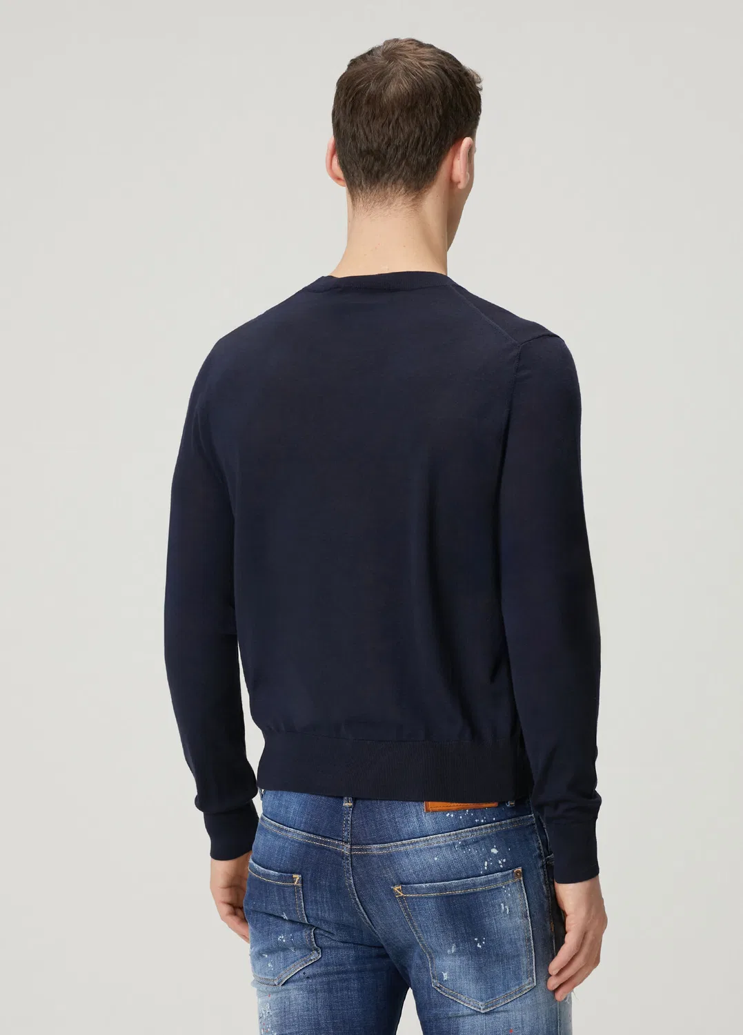 Свитер Dsquared2 с логотипом, navy — фото 4