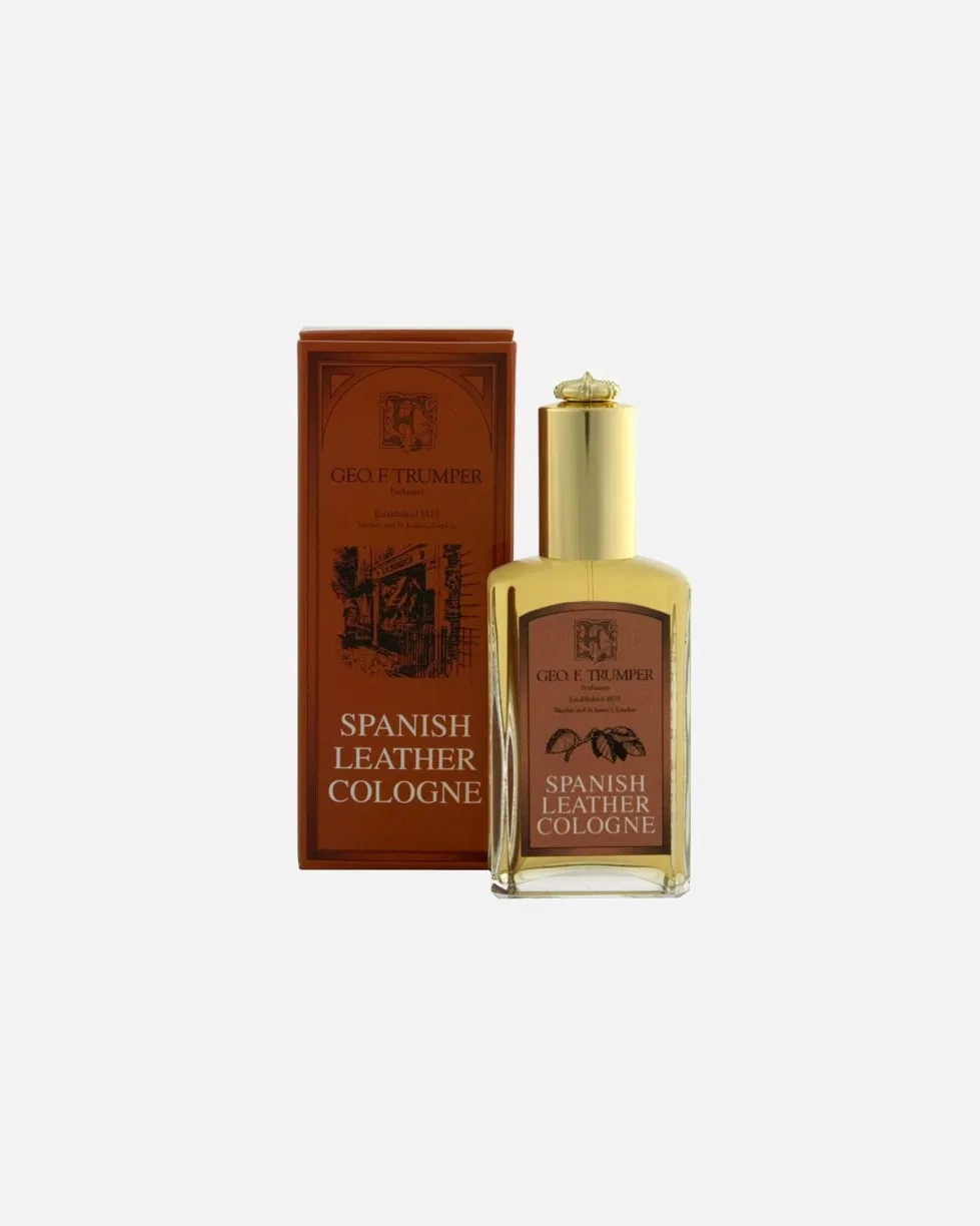 Одеколон Spanish Leather, стеклянный флакон с распылителем Geo. F. Trumper, Spanish Leather Cologne Glasflakon Mit Zerstäuber