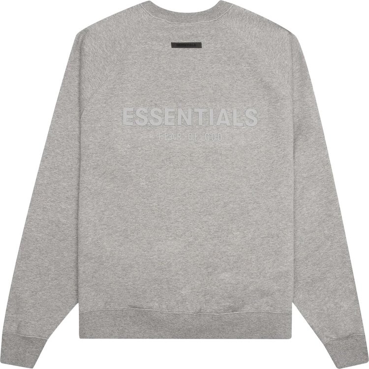 Толстовка Fear of God Essentials Crewneck 'Oatmeal', серый — фото 3