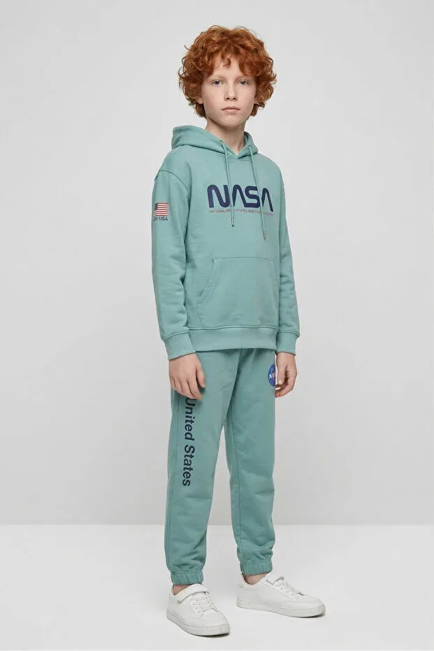 Детский спортивный комплект для мальчиков с принтом Hooded Sports Tracksuit Set Black One, Call — фото 3